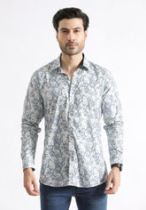White Printed Shirt